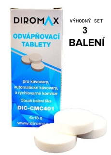 DIROMAX odvápňovací tablety pro kávovar univerzální 6ks v balení